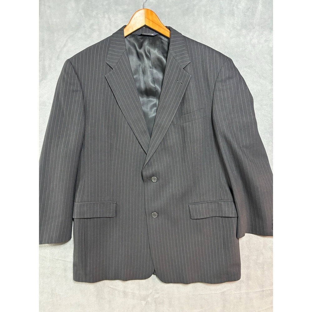 Vintage Burberrys Blazer Men's Sport Coat Pinstripe Classic Blazer USA 44R